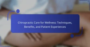 Chiropractic Care for Wellness: Techniques, Benefits, and Patient Experiences