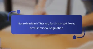 Neurofeedback Therapy for Enhanced Focus and Emotional Regulation