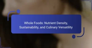 Whole Foods: Nutrient Density, Sustainability, and Culinary Versatility
